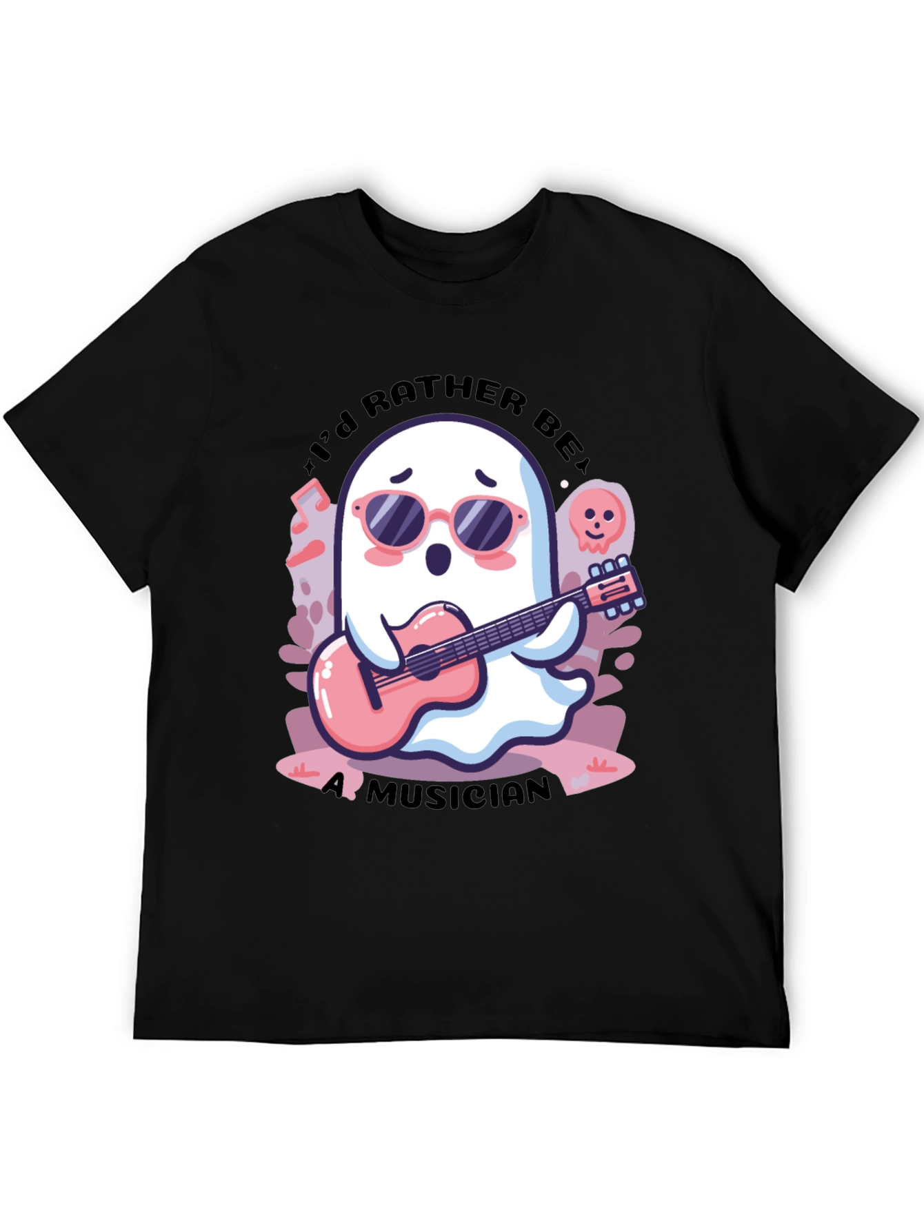 Ghost Musician Graphic Tee - Cool & Unique