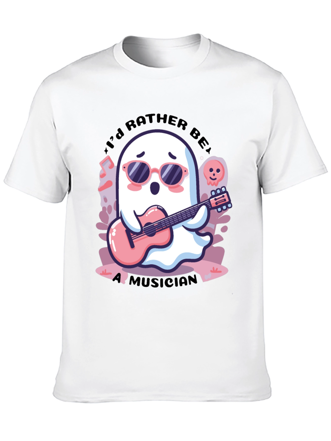 Ghost Musician Graphic Tee - Cool & Unique