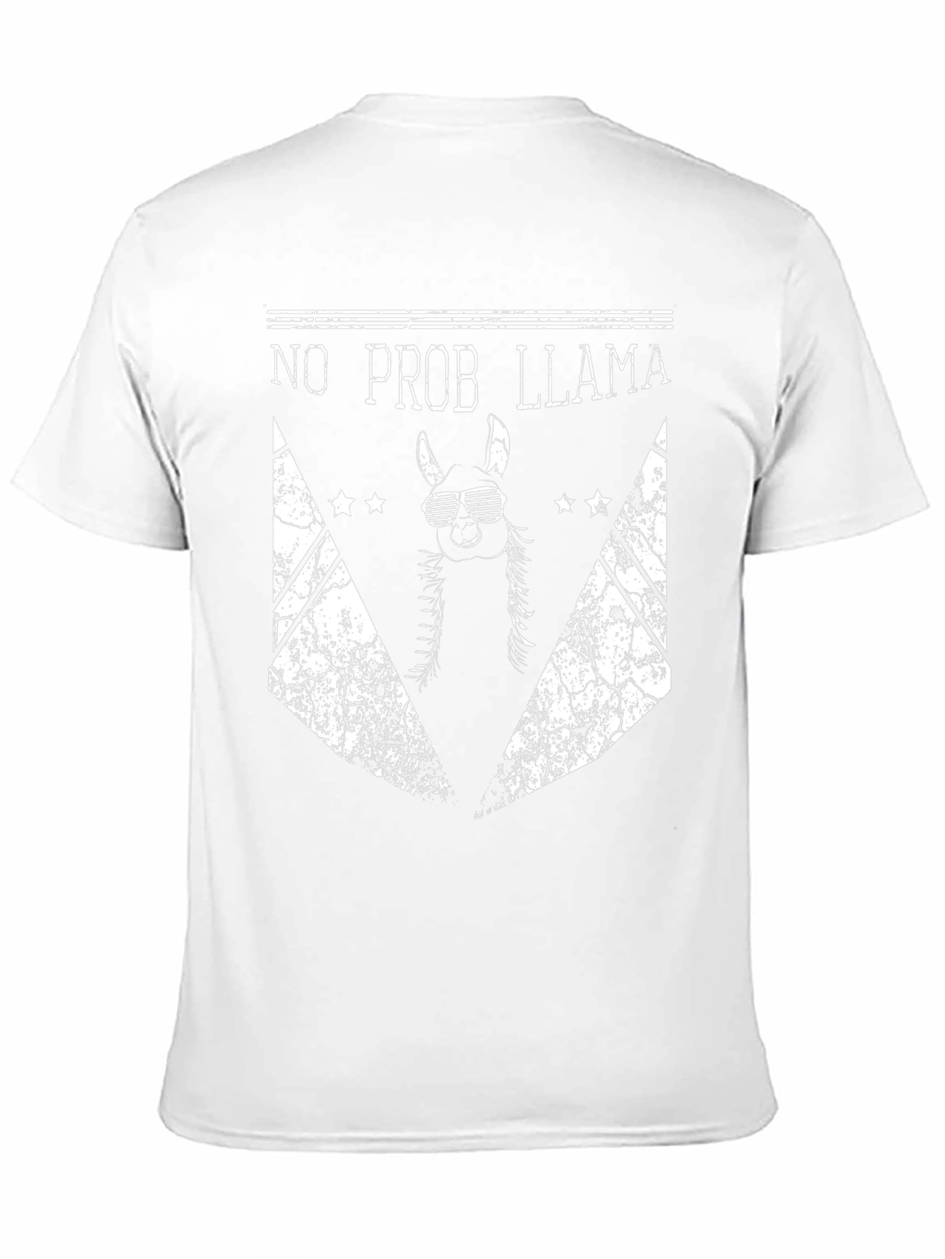 No Prob Llama Graphic T-Shirt - Cool Alpaca Design