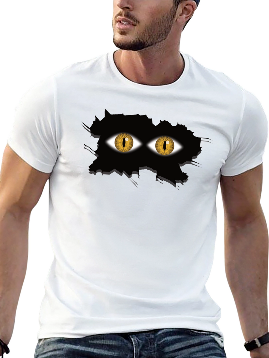 Eye See You Black Graphic Tee