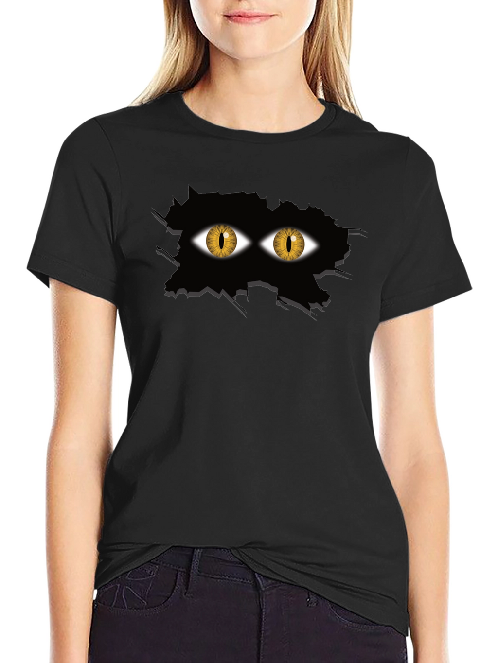 Eye See You Black Graphic Tee