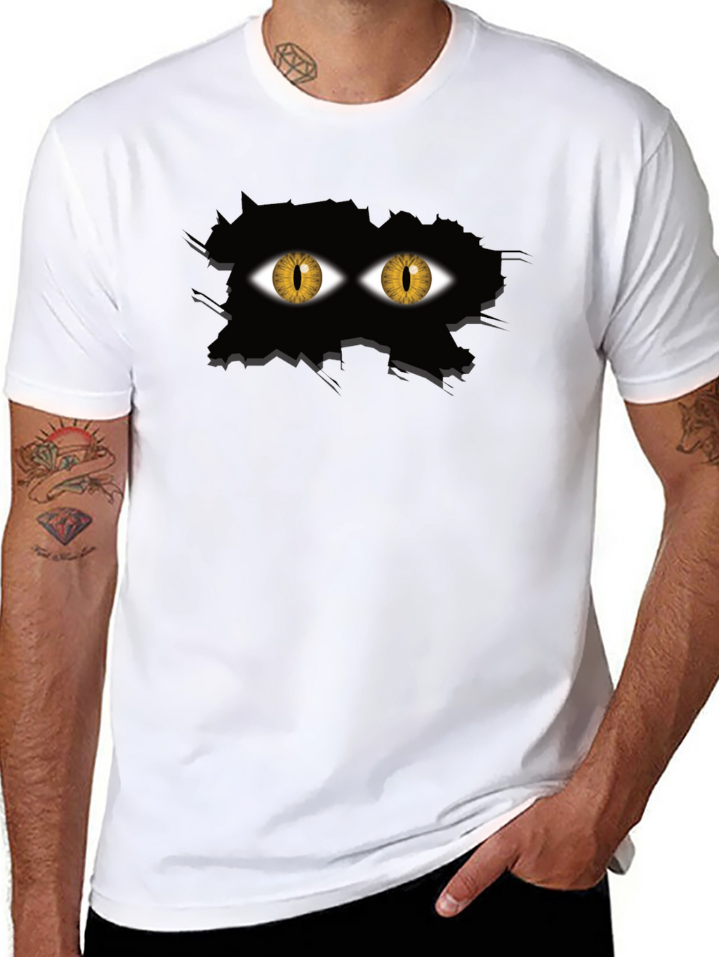 Eye See You Black Graphic Tee