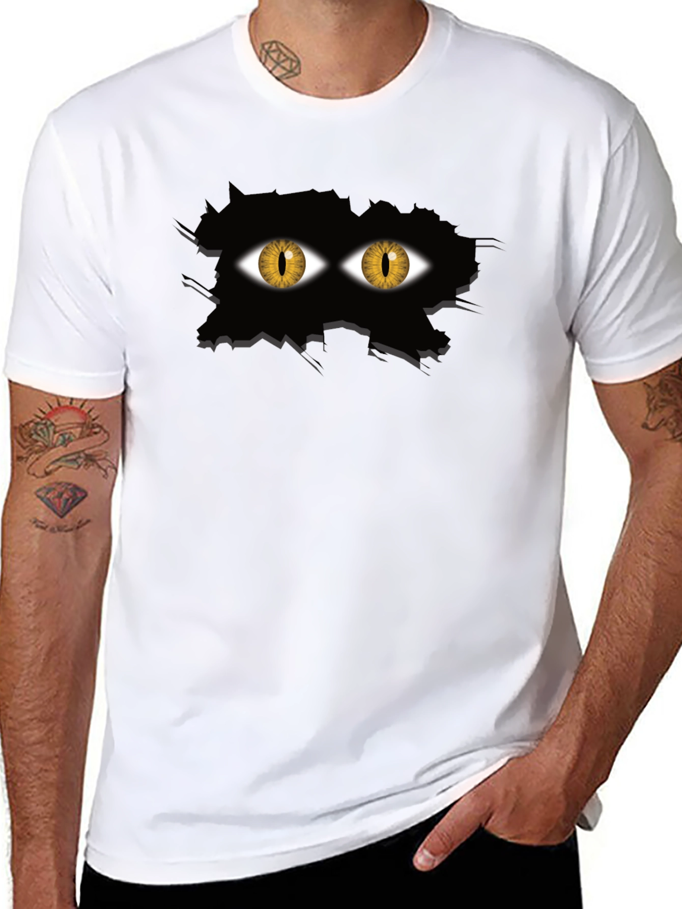 Eye See You Black Graphic Tee