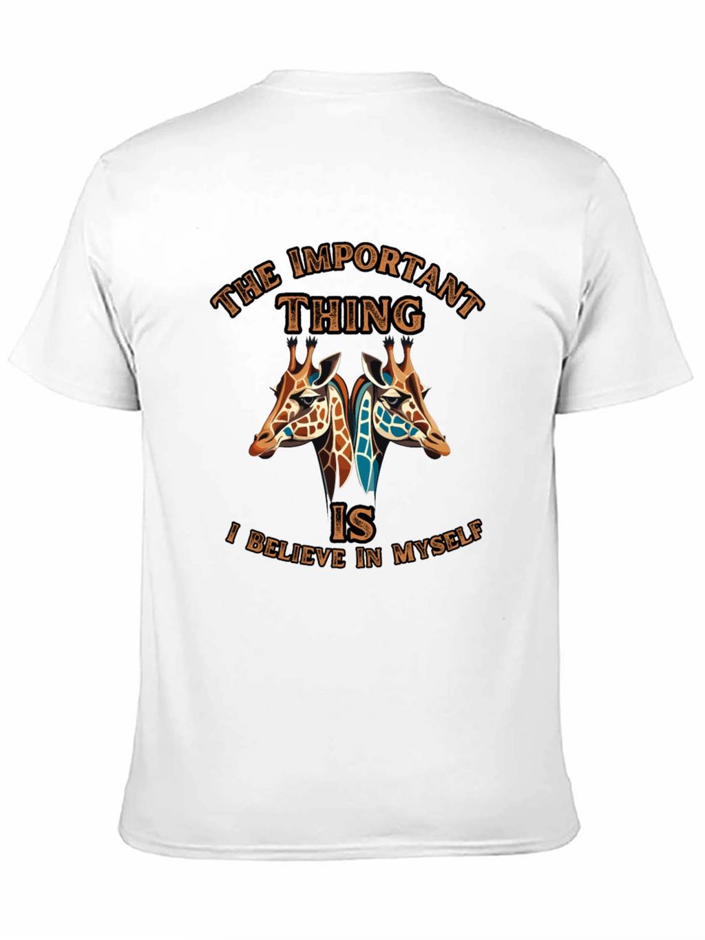 Giraffe Believe in Myself Graphic Tee