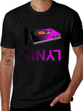 I Love Vinyl Graphic Tee - DJ Music Shirt