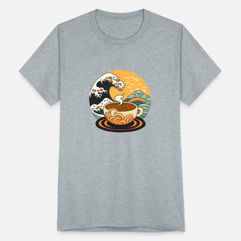 A cup of coffee and a wave