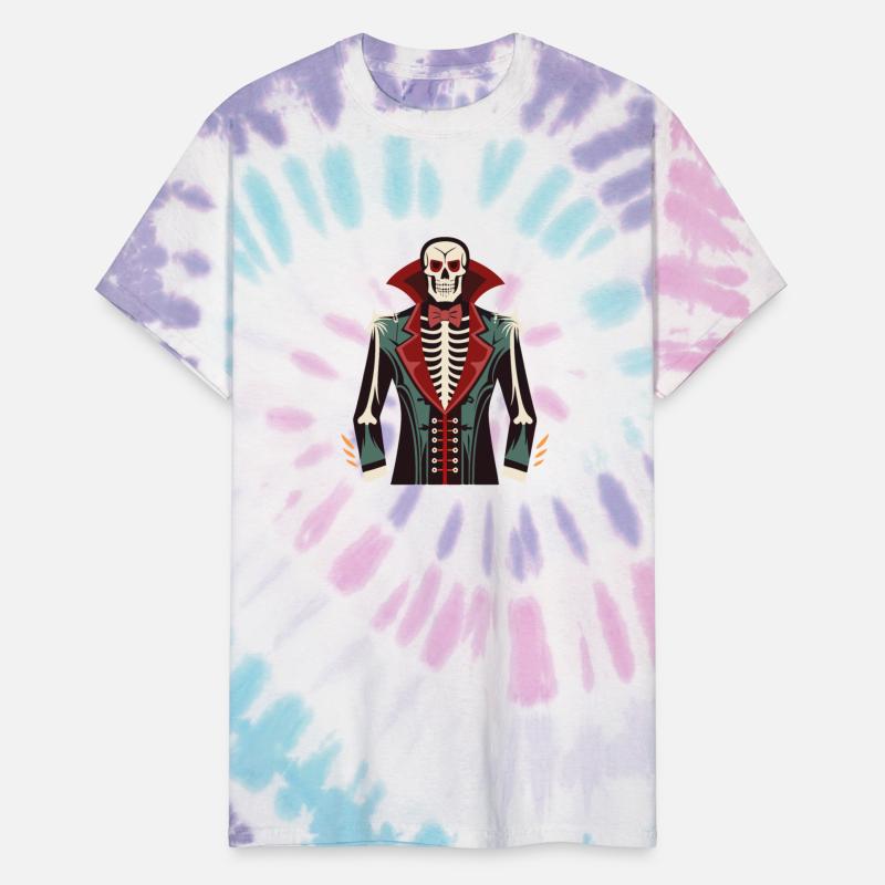 A skeleton ribcage, a vampire tuxedo print Costume