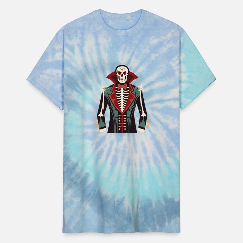 A skeleton ribcage, a vampire tuxedo print Costume