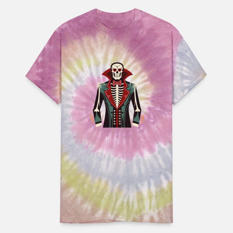 A skeleton ribcage, a vampire tuxedo print Costume