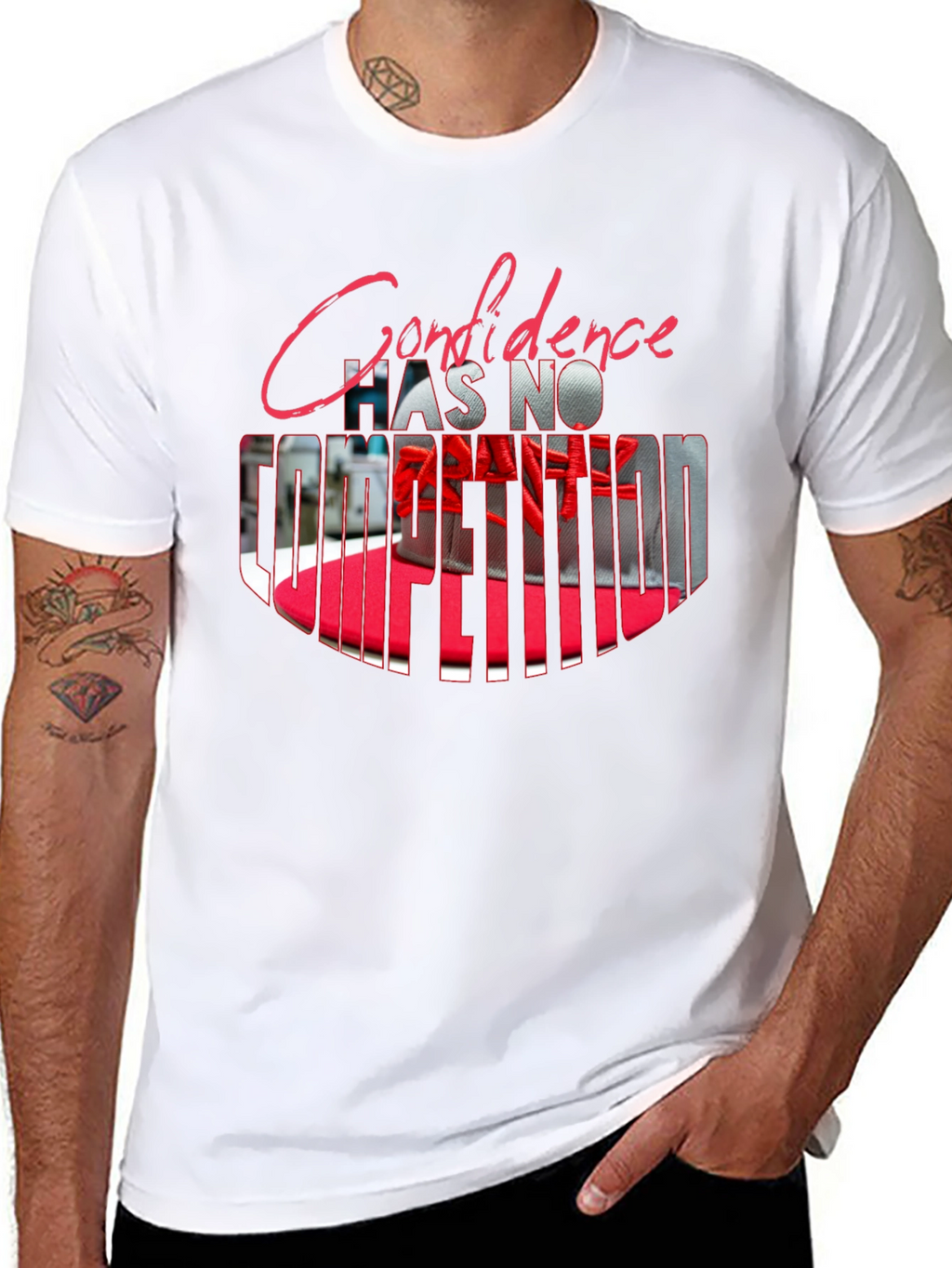 Confidence T-Shirt - Mens Black Graphic Tee