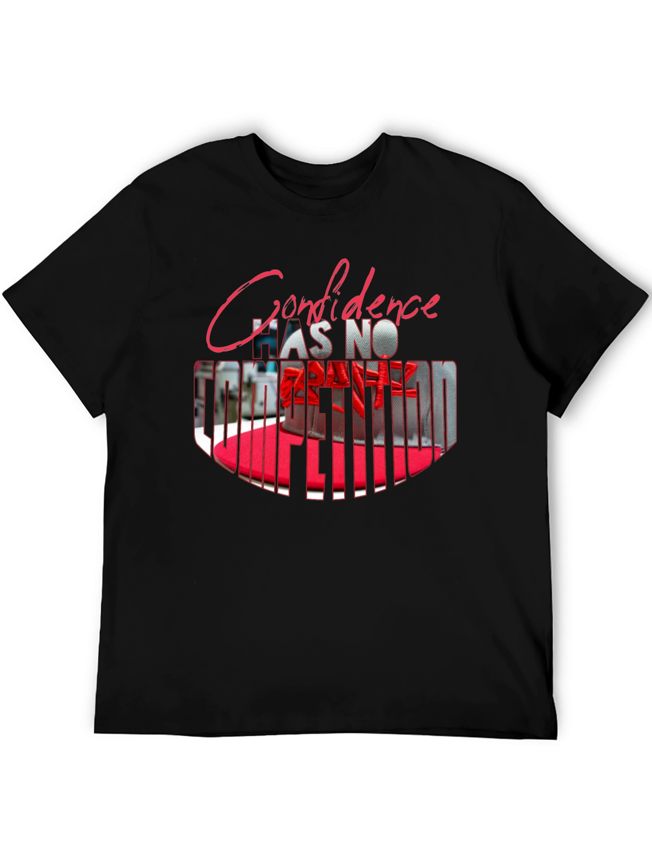 Confidence T-Shirt - Mens Black Graphic Tee