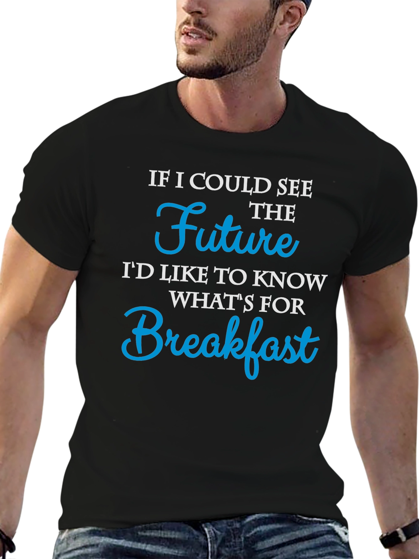 Future Breakfast Funny Graphic T-Shirt
