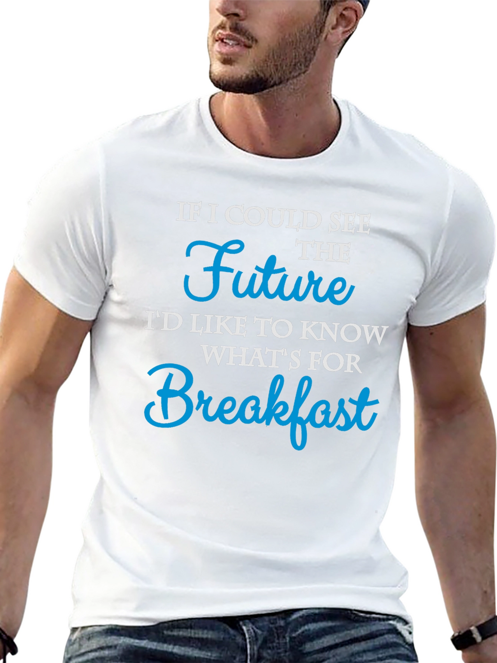 Future Breakfast Funny Graphic T-Shirt