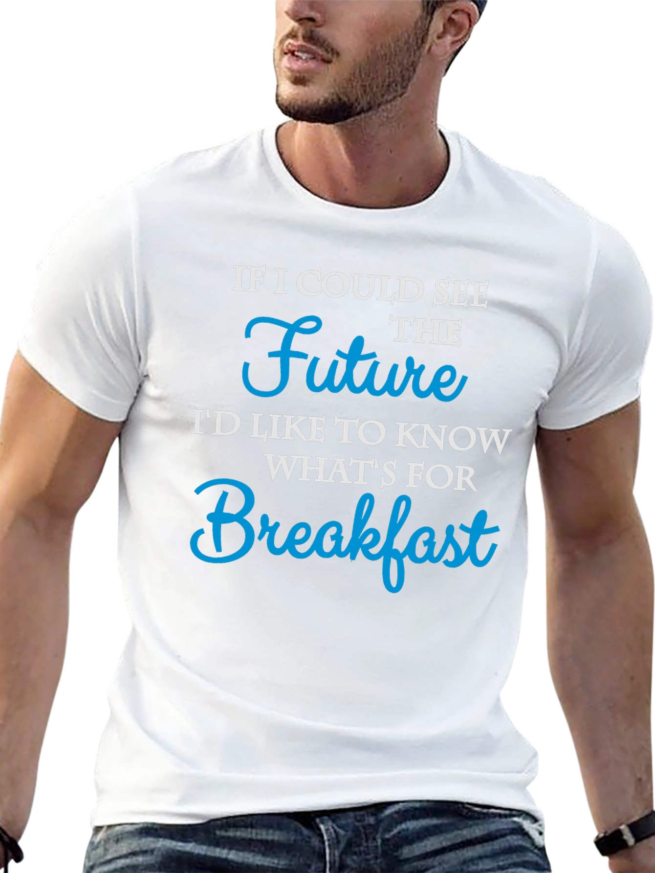 Future Breakfast Funny Graphic T-Shirt