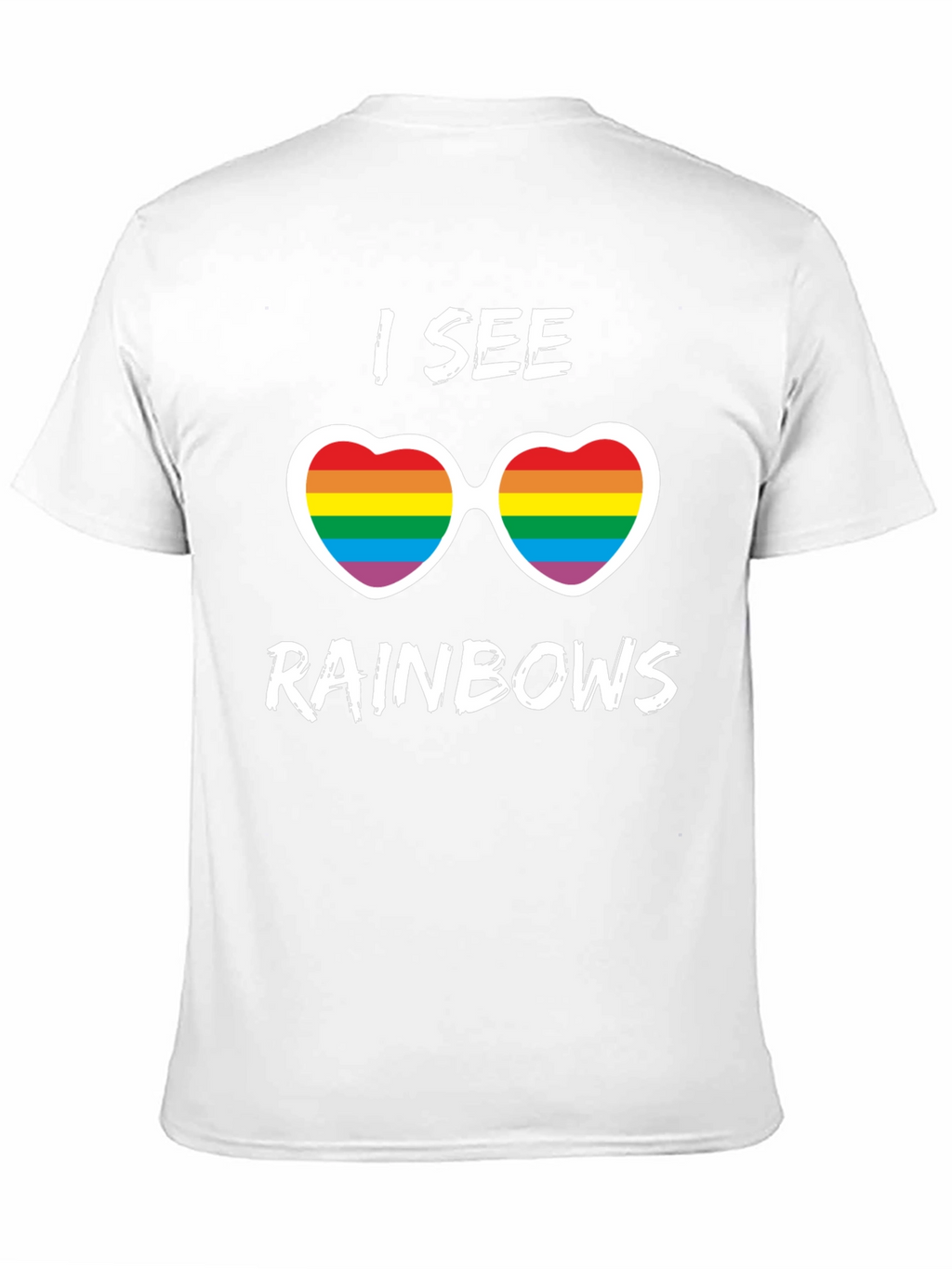 I See Rainbows Pride T-Shirt - Heart Sunglasses