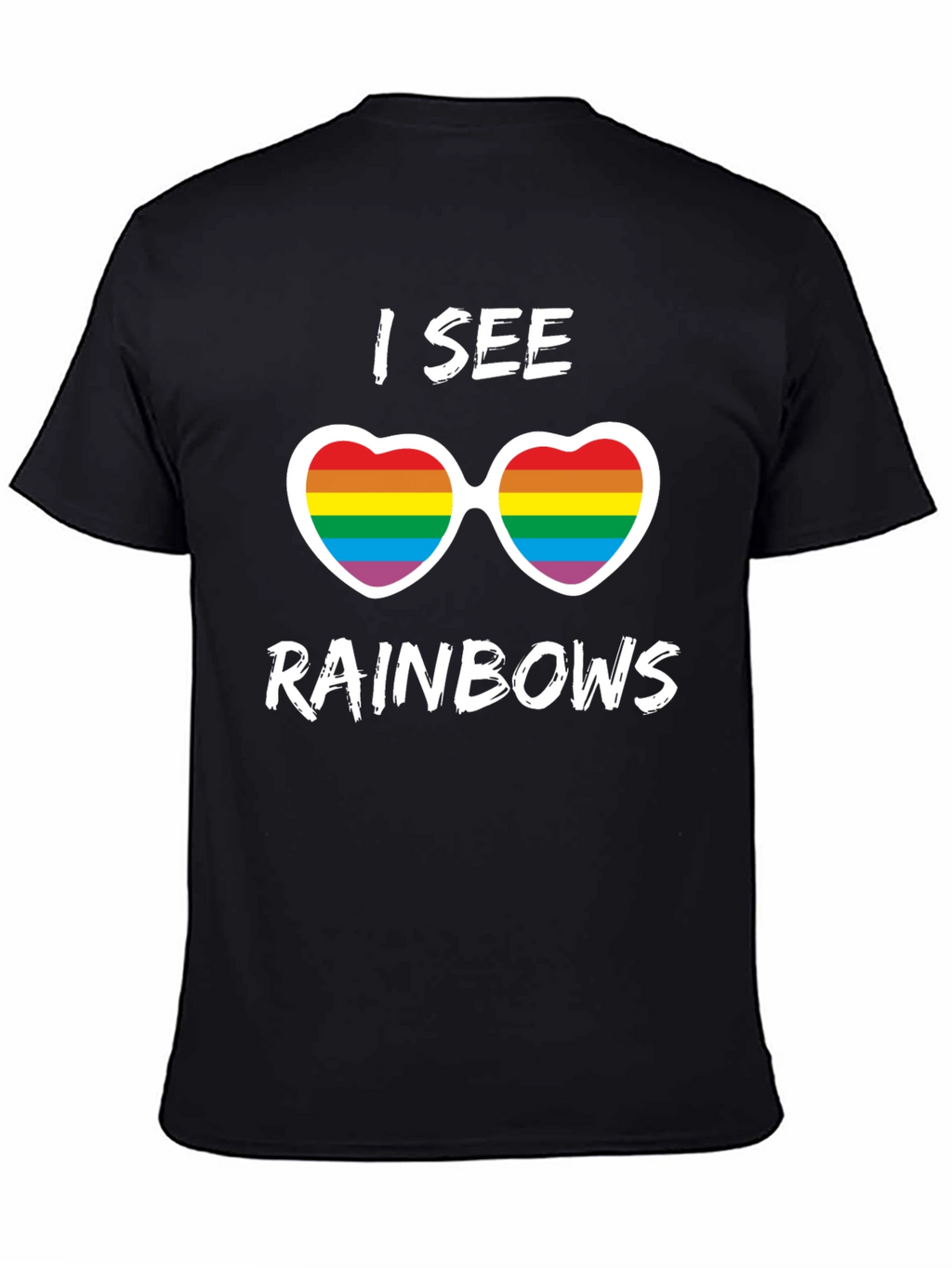 I See Rainbows Pride T-Shirt - Heart Sunglasses