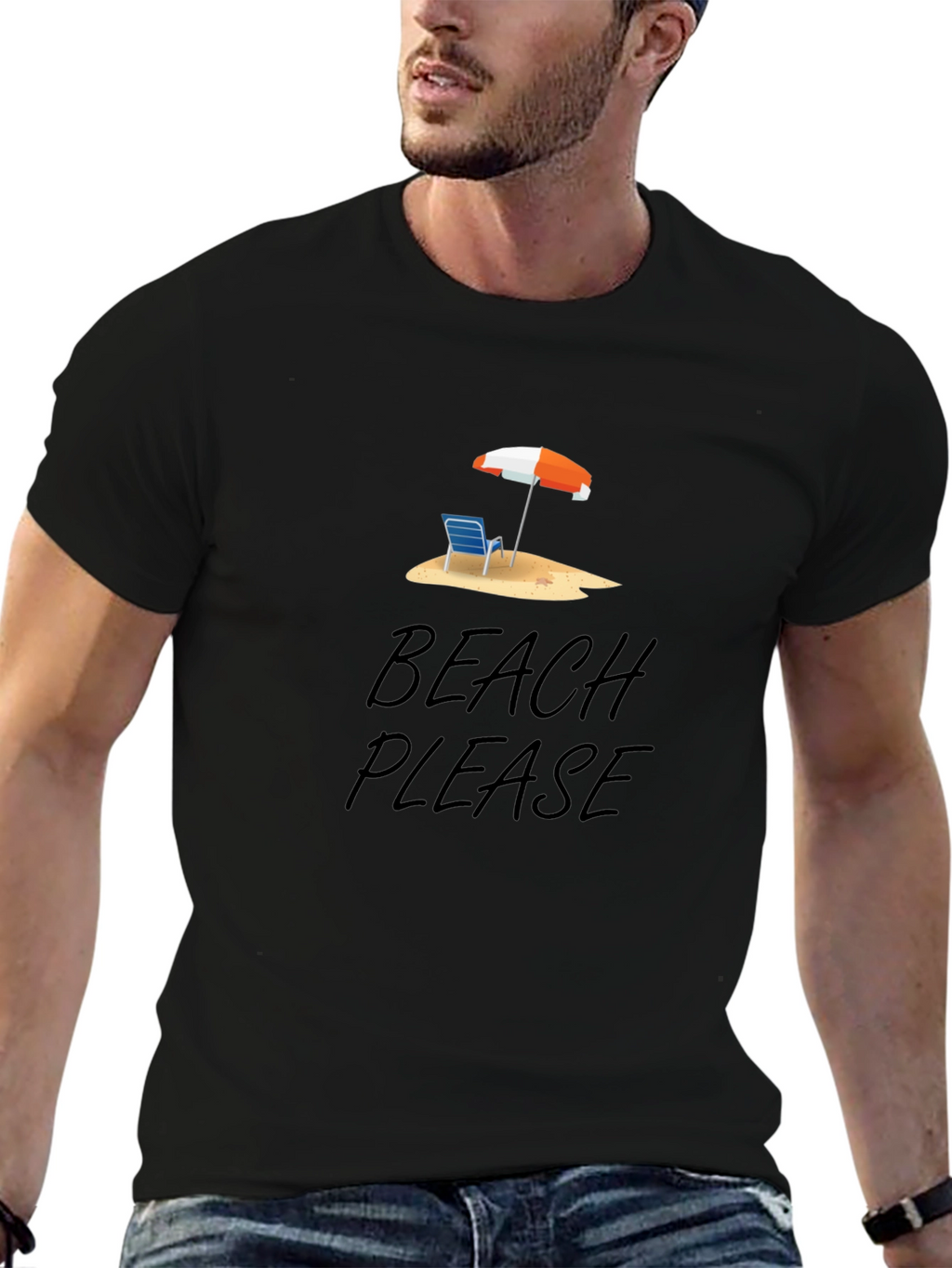 Beach Please Graphic Tee - Summer Vibes