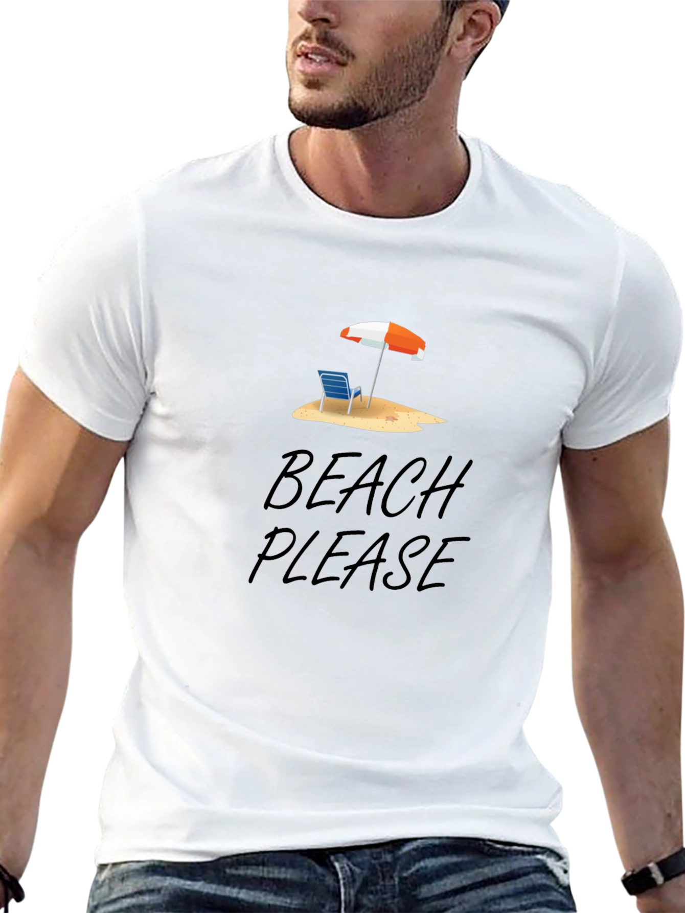 Beach Please Graphic Tee - Summer Vibes
