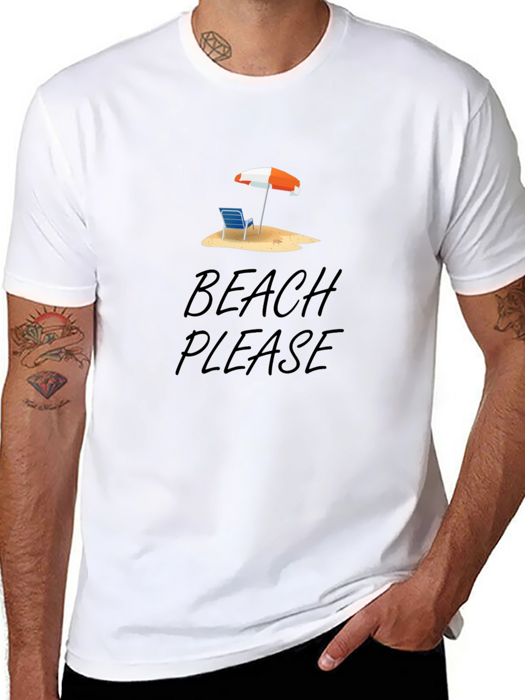 Beach Please Graphic Tee - Summer Vibes