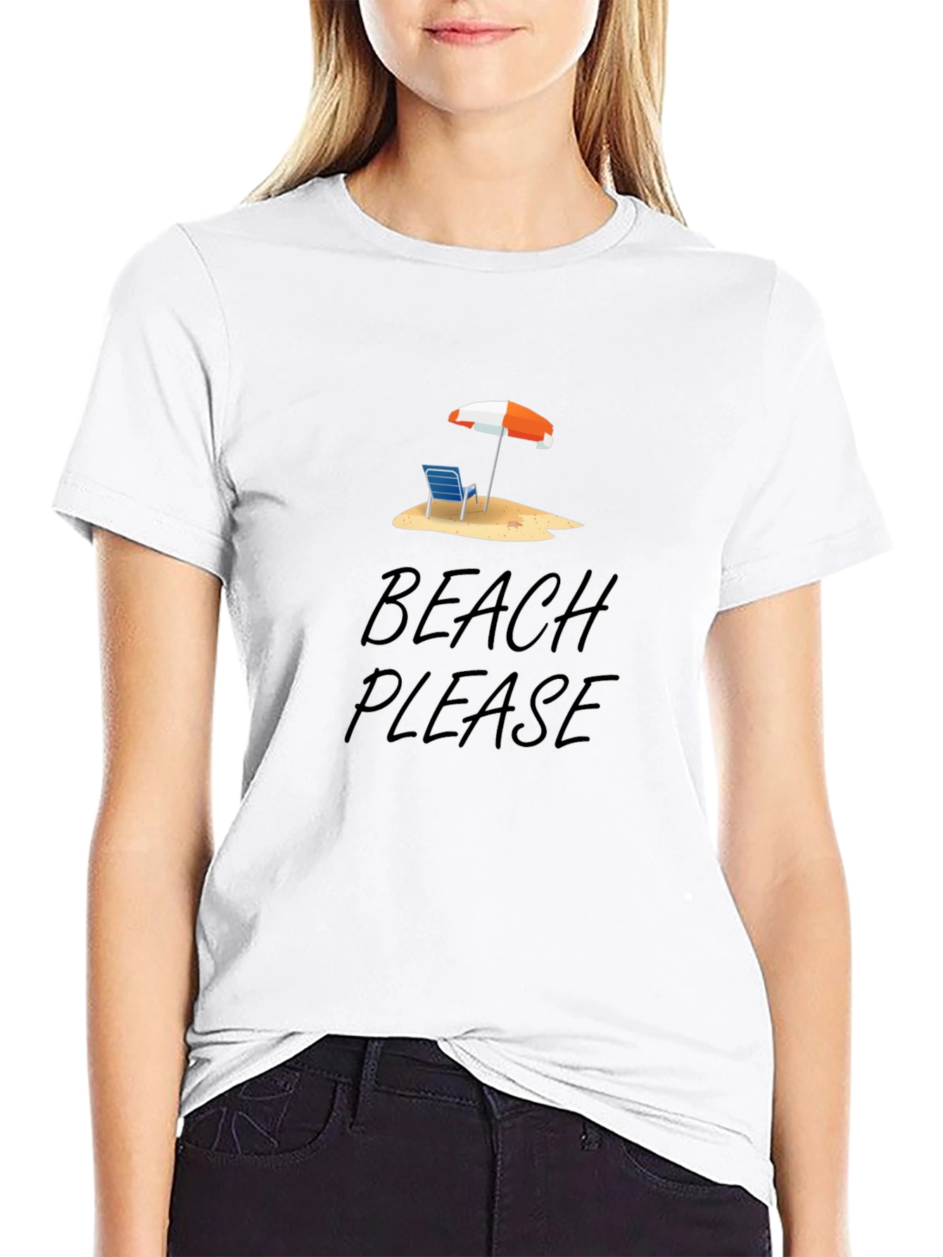 Beach Please Graphic Tee - Summer Vibes