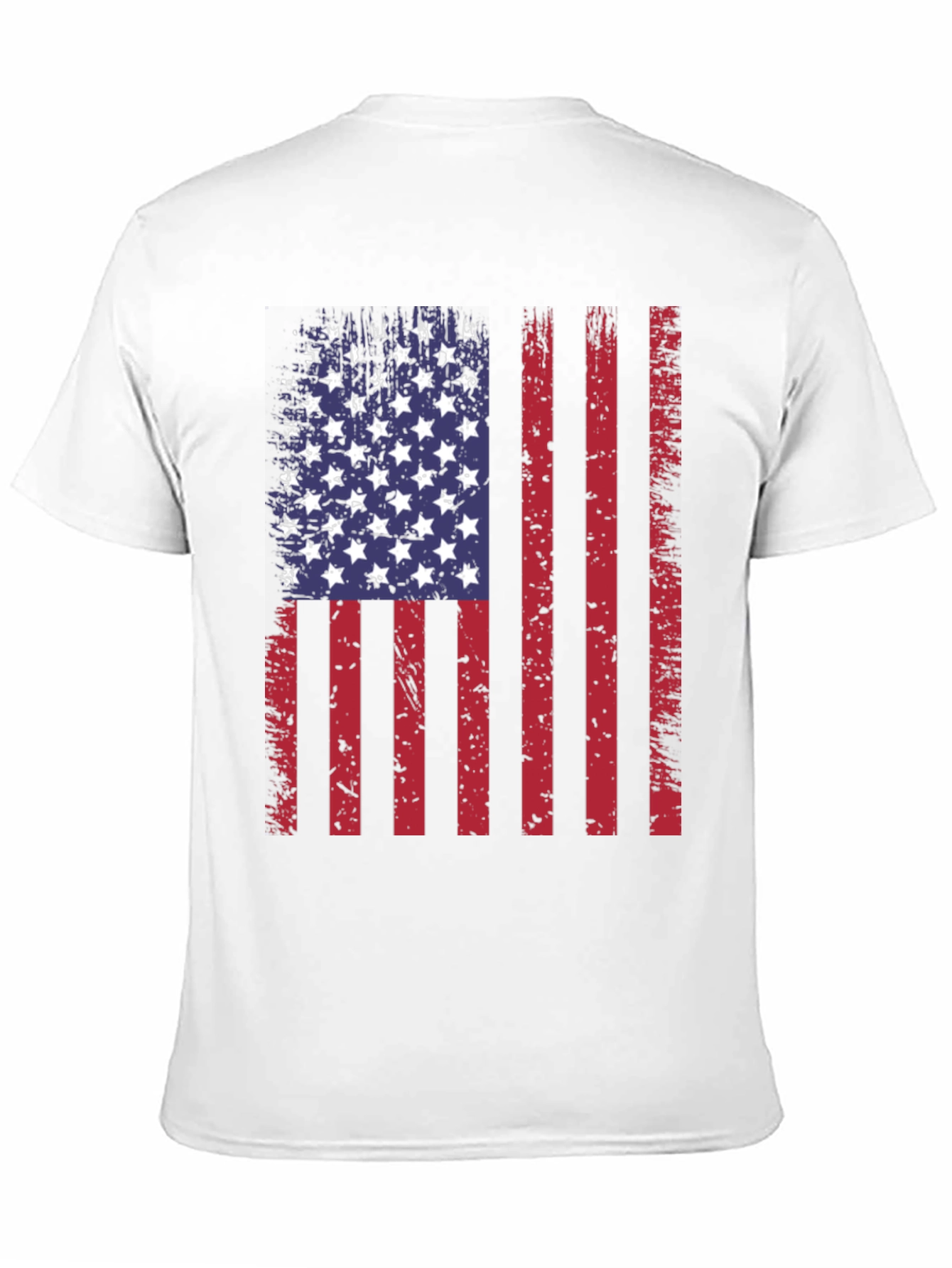 Distressed American Flag Graphic T-Shirt