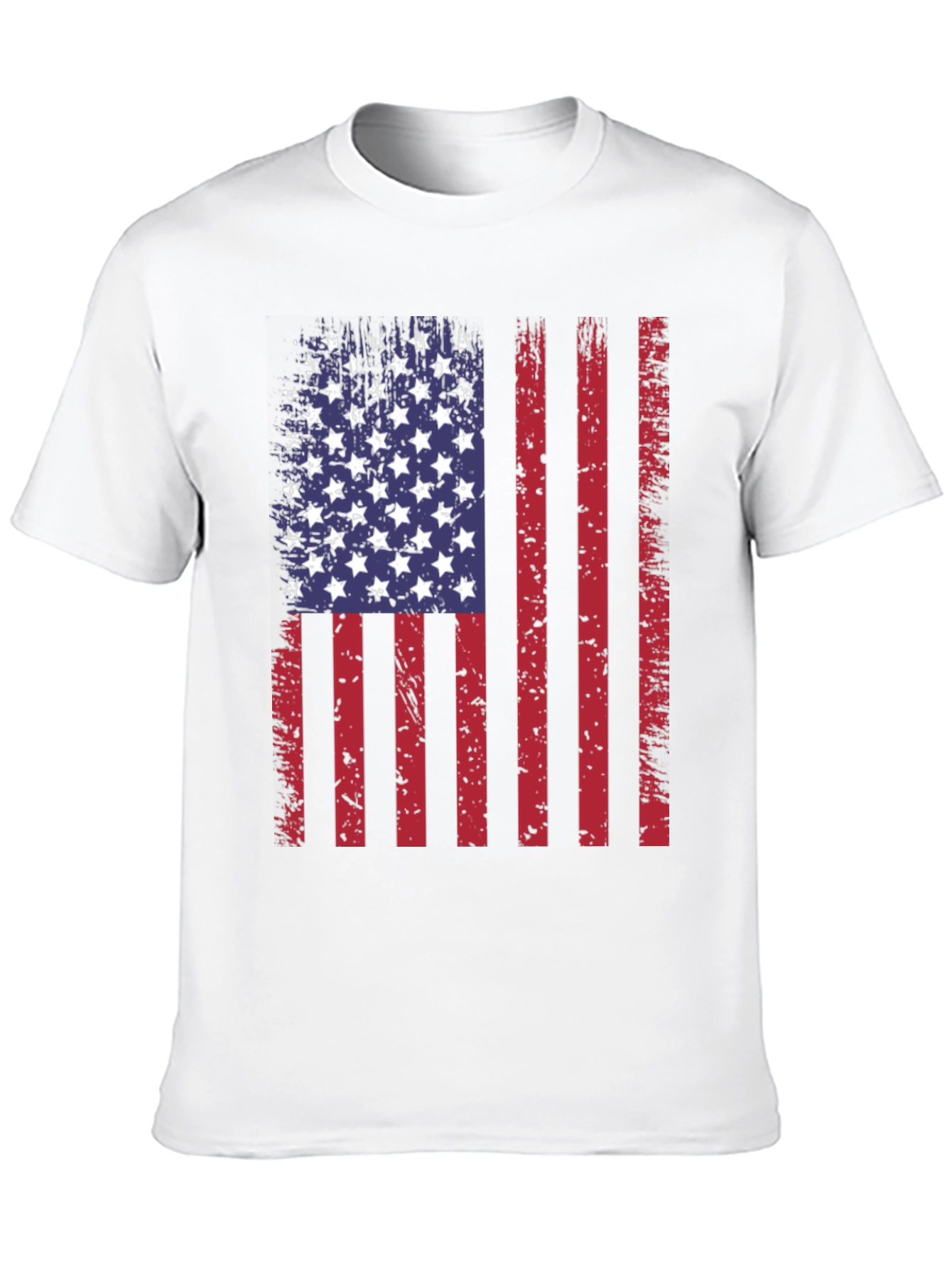 Distressed American Flag Graphic T-Shirt