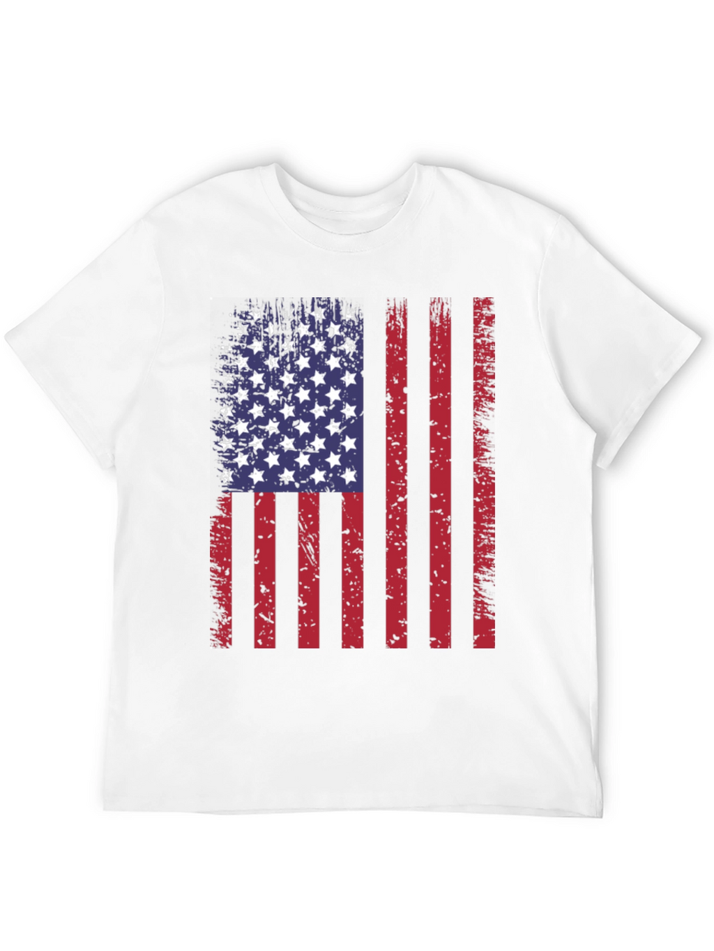 Distressed American Flag Graphic T-Shirt