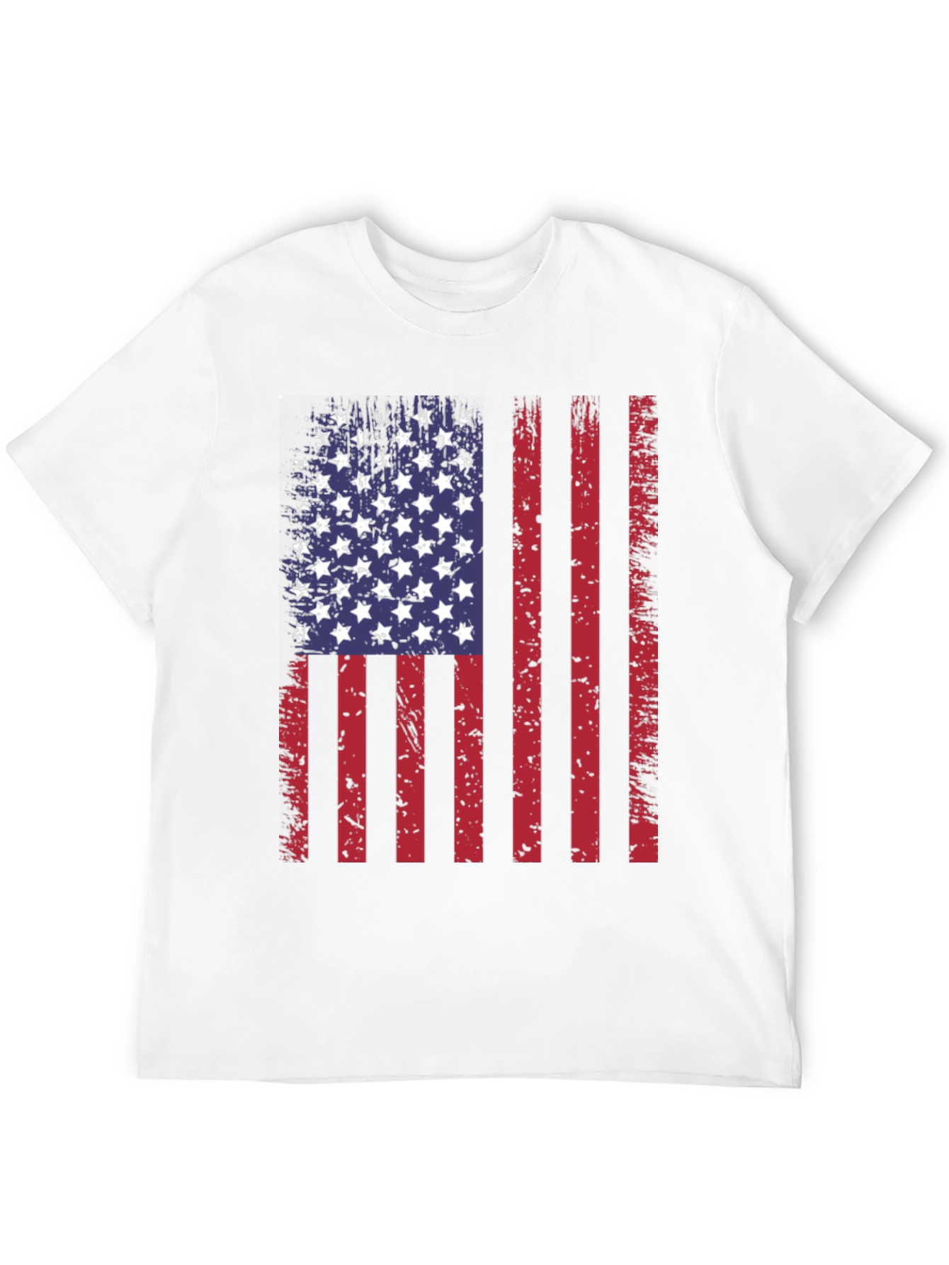 Distressed American Flag Graphic T-Shirt