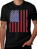 Distressed American Flag Graphic T-Shirt