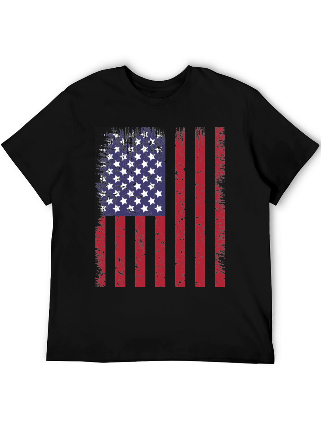 Distressed American Flag Graphic T-Shirt