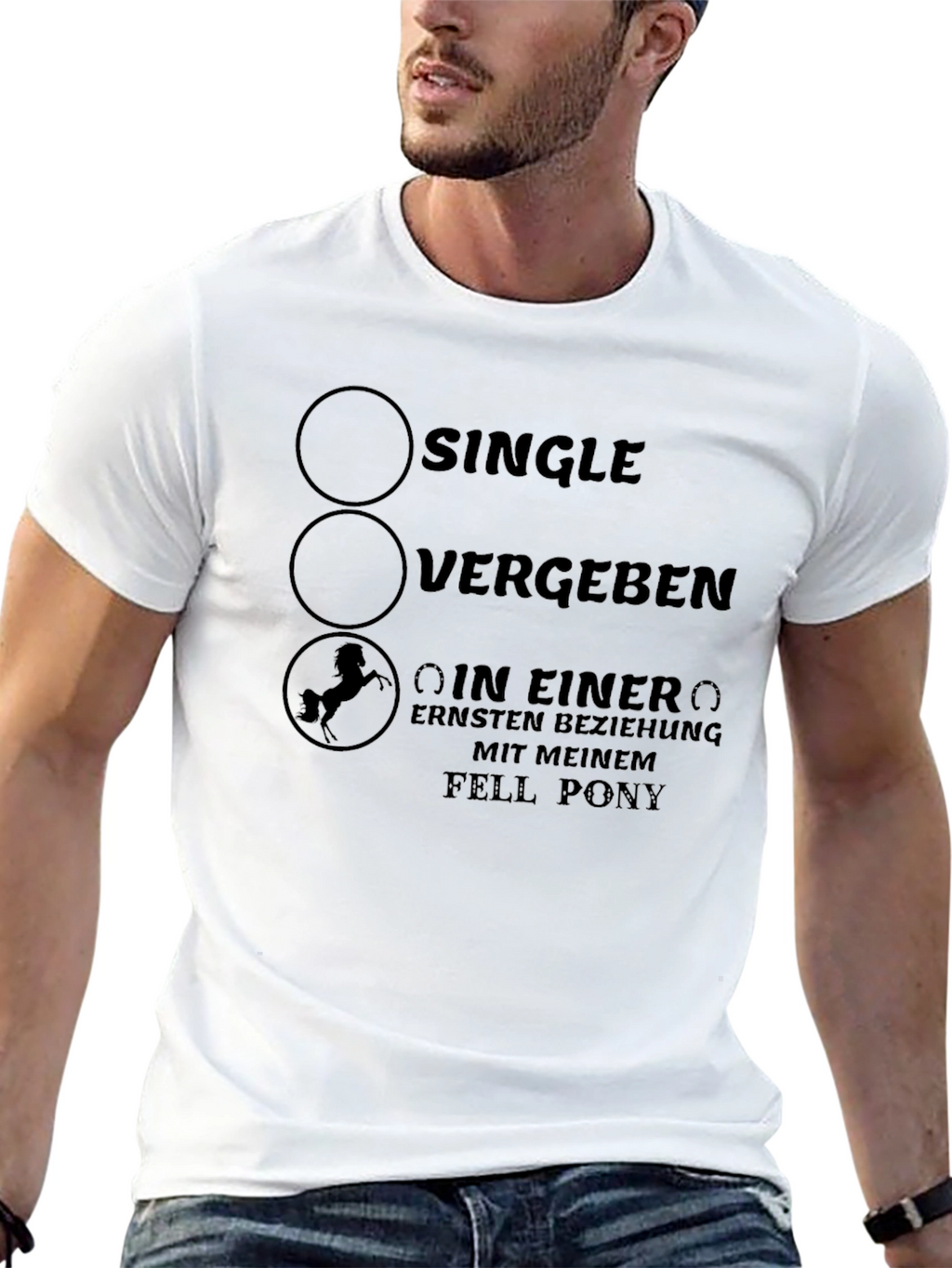 Funny Horse Fell Pony Relationship T-Shirt