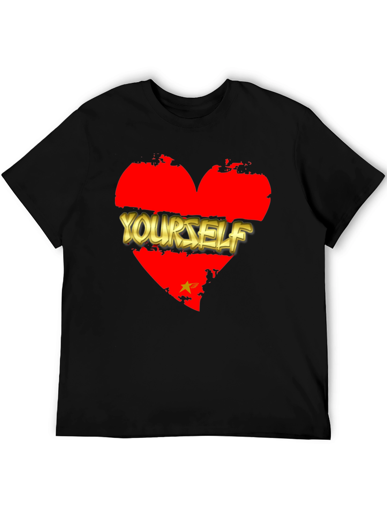 Love Yourself Graphic T-Shirt - Black
