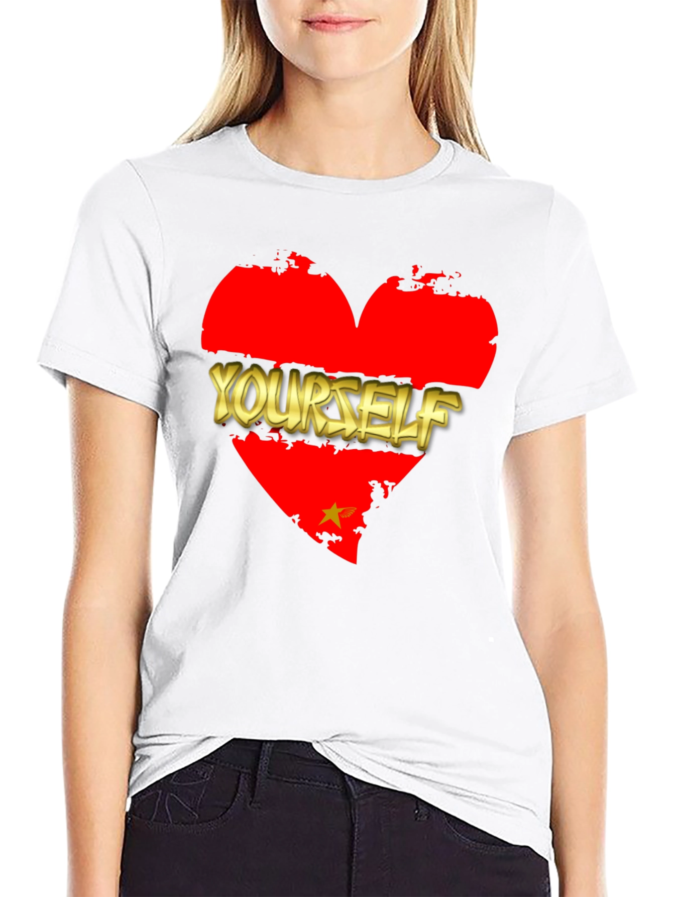 Love Yourself Graphic T-Shirt - Black