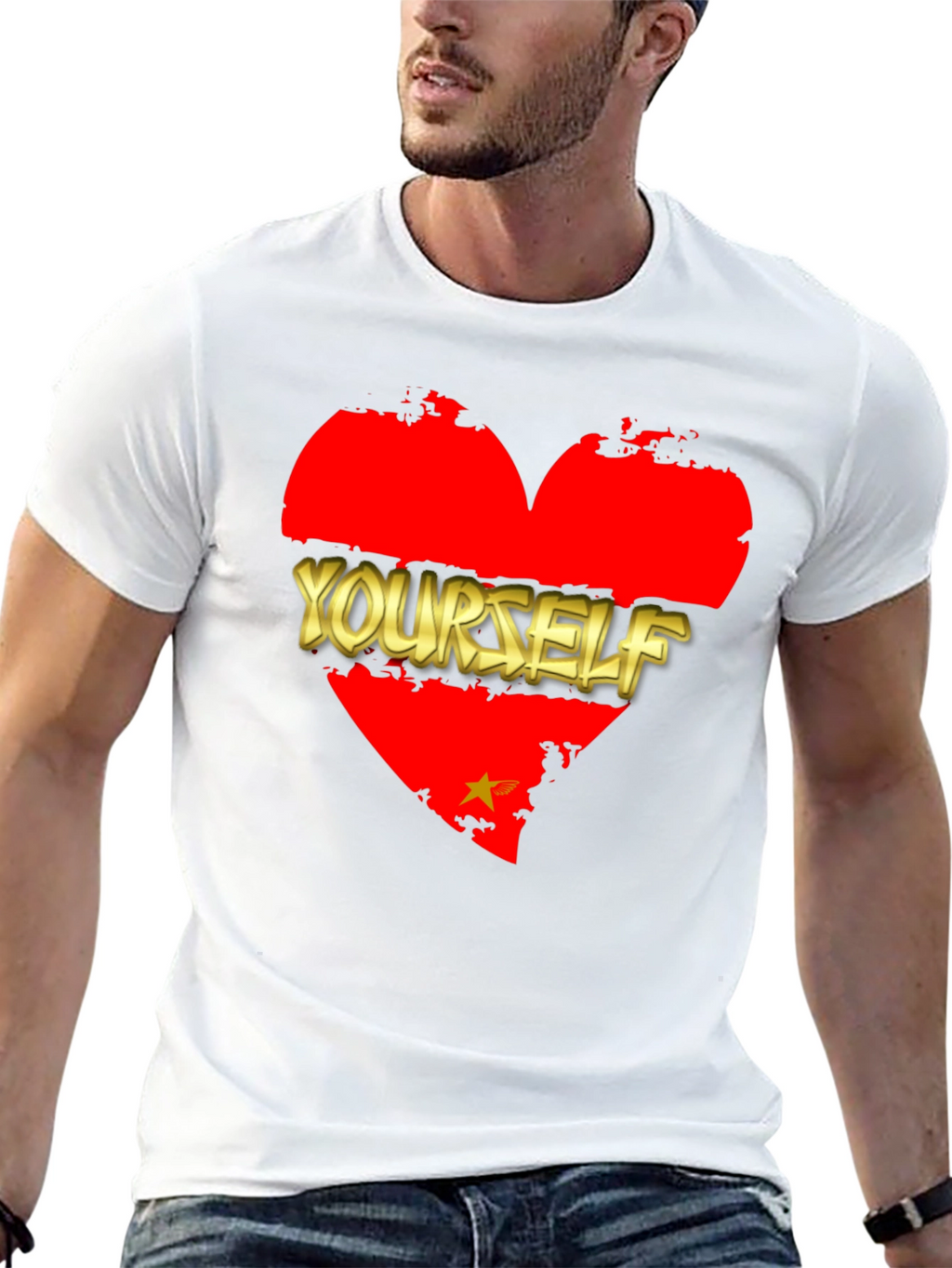 Love Yourself Graphic T-Shirt - Black