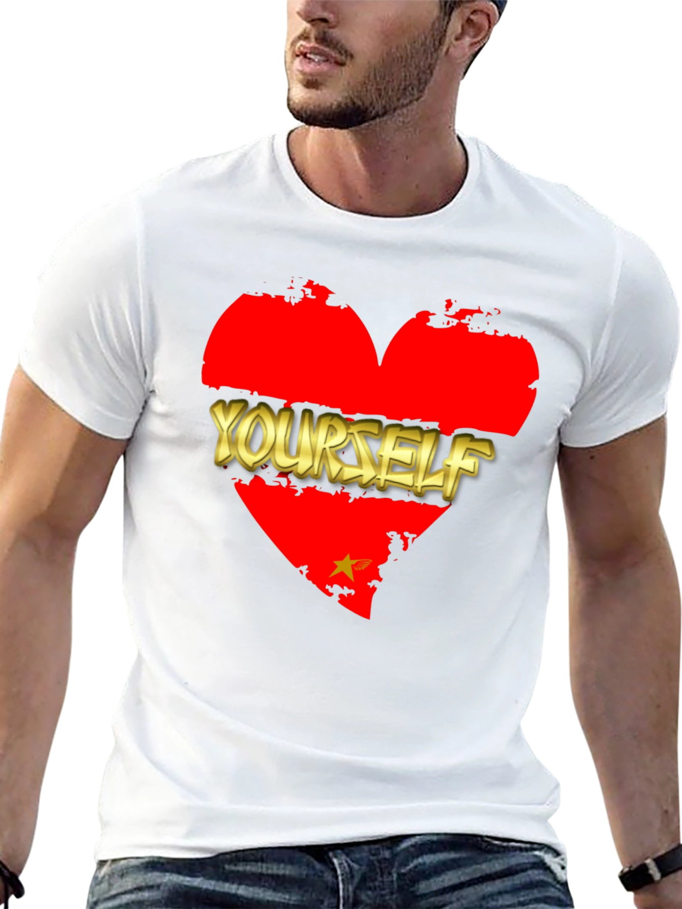 Love Yourself Graphic T-Shirt - Black
