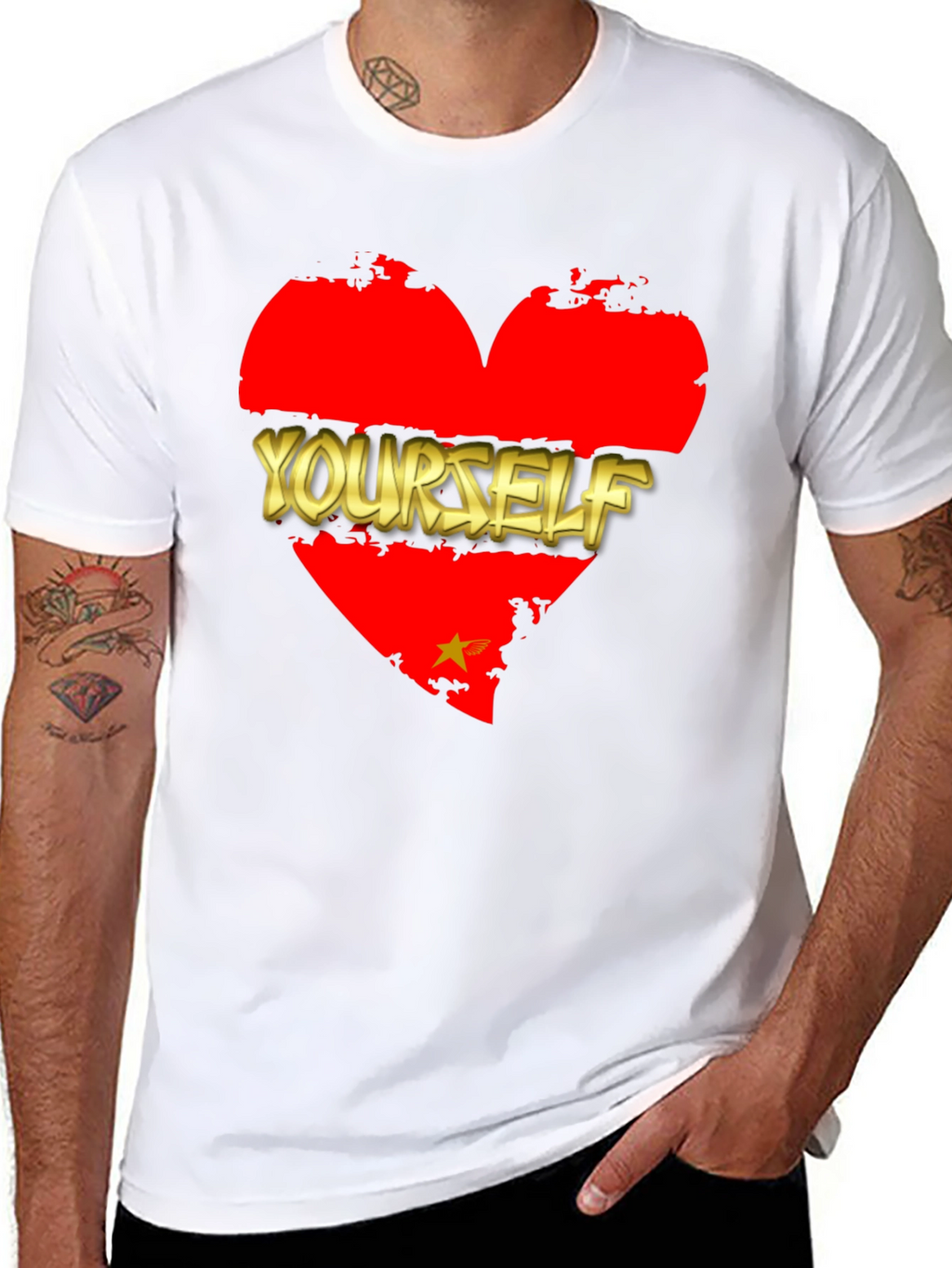 Love Yourself Graphic T-Shirt - Black