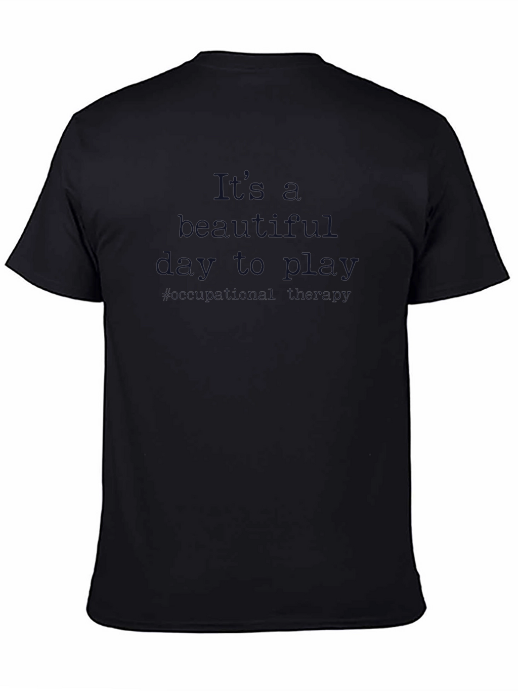 Mens Short Sleeve Casual Black T-Shirt