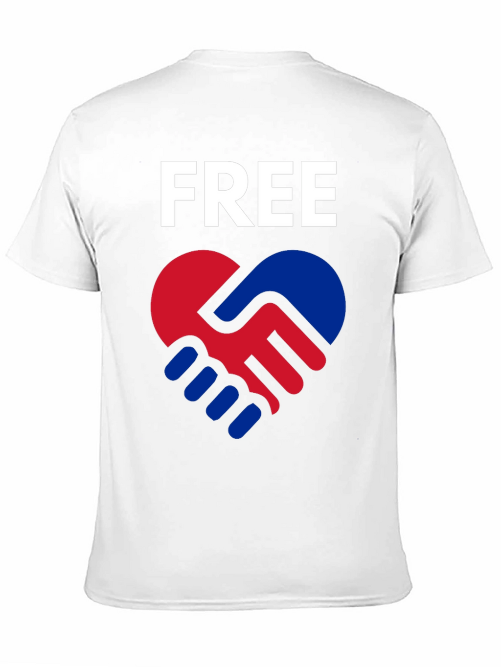 Free Heart Hands T-Shirt - Black