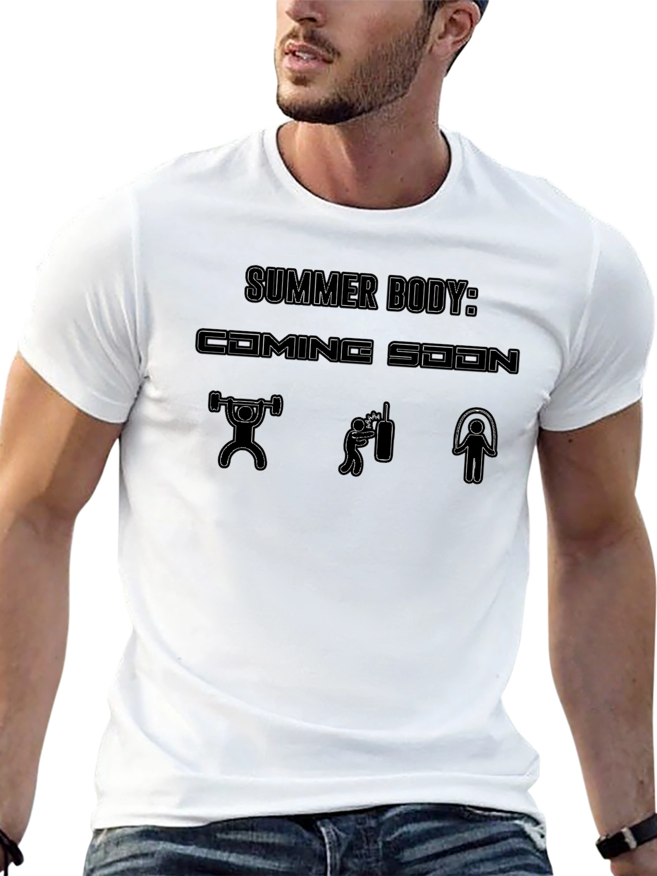 Summer Body: Coming Soon Black Graphic Tee