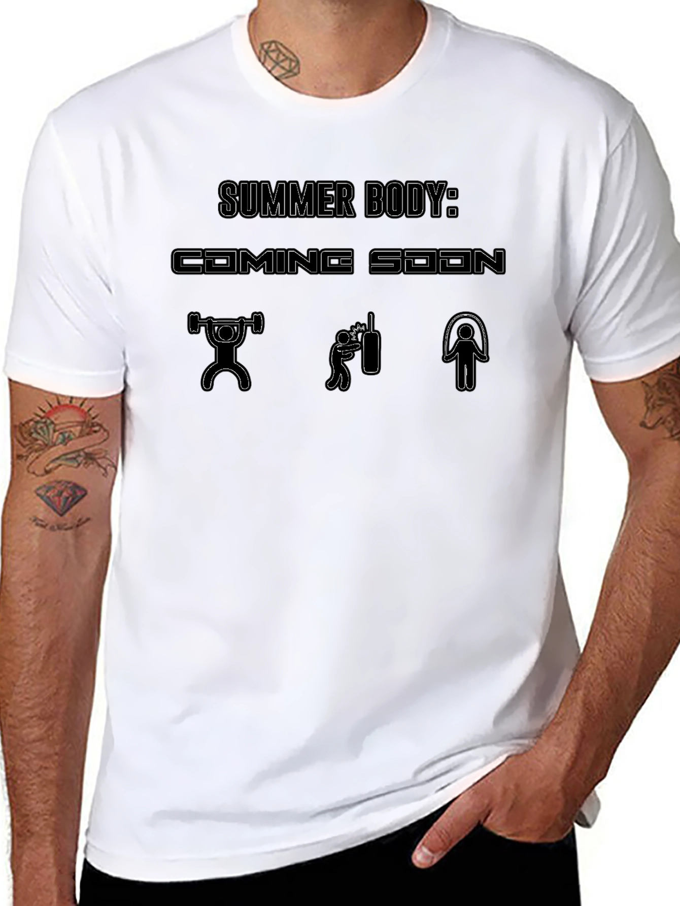 Summer Body: Coming Soon Black Graphic Tee