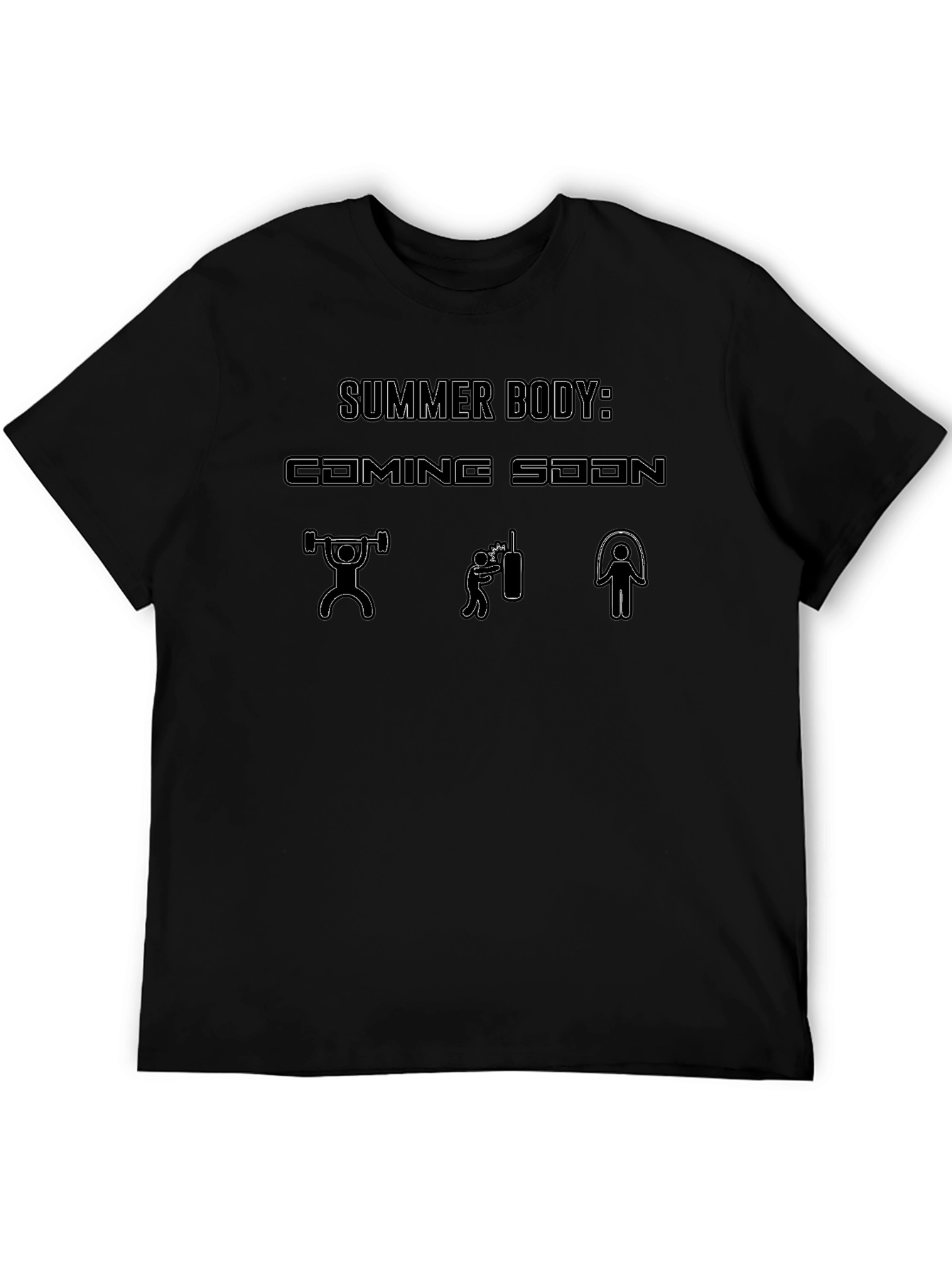 Summer Body: Coming Soon Black Graphic Tee