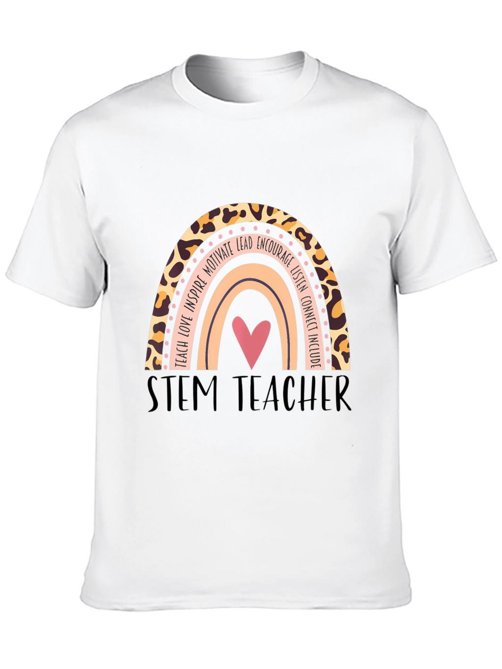 STEM Teacher Rainbow Graphic T-Shirt
