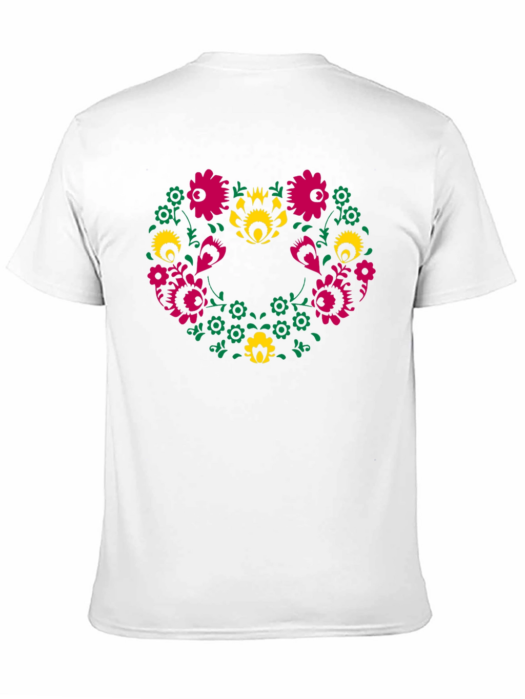Floral Heart Tee - Black Graphic T-Shirt