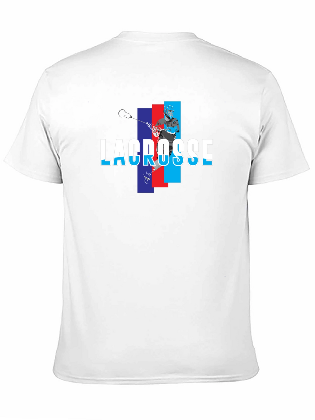 Lacrosse Player Graphic T-Shirt - Black