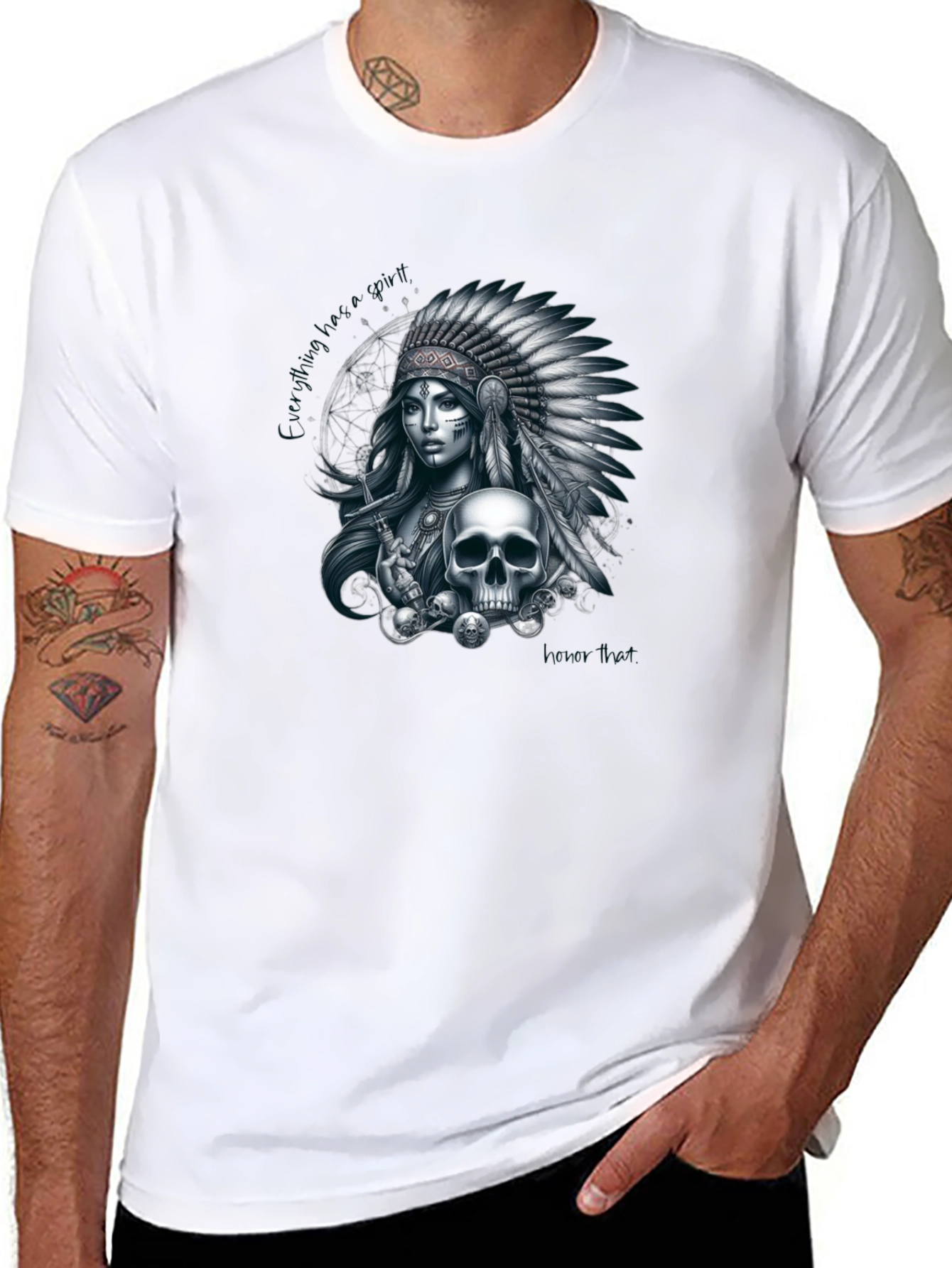 Native American Skull T-Shirt