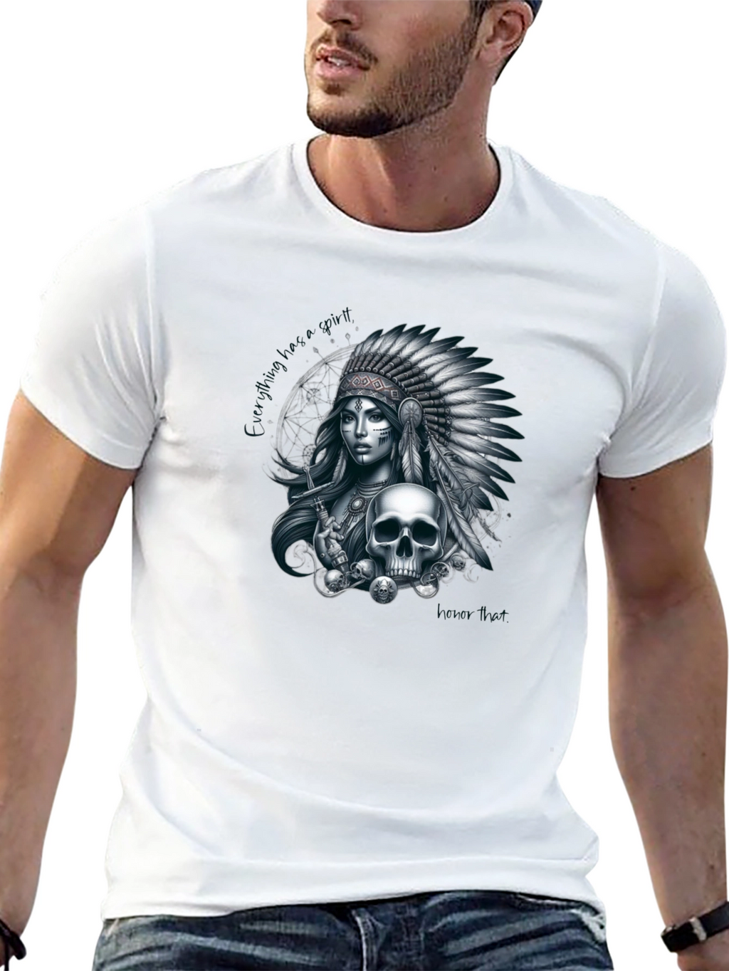 Native American Skull T-Shirt