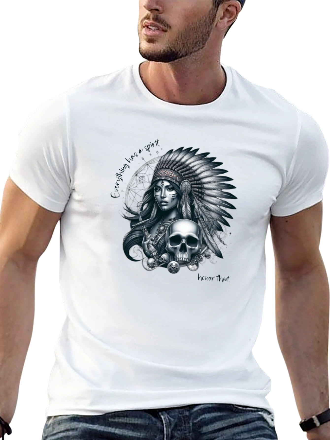 Native American Skull T-Shirt