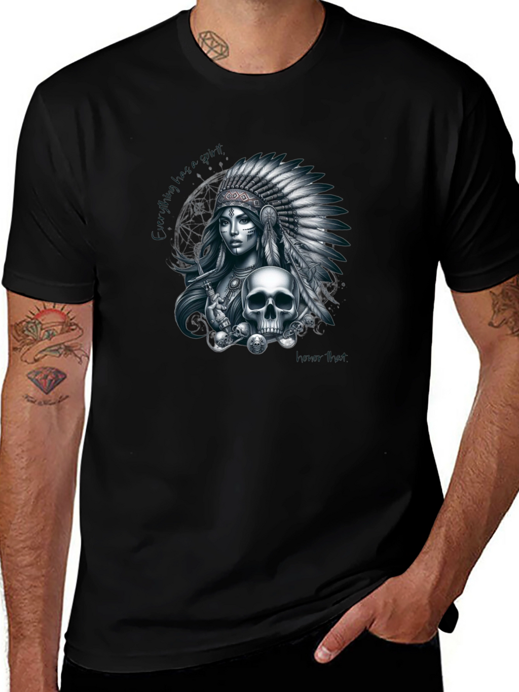 Native American Skull T-Shirt