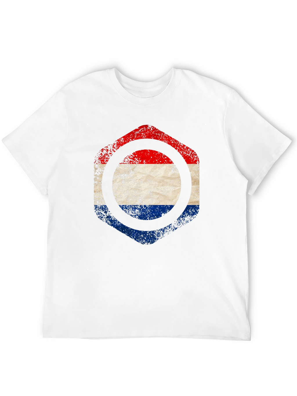 Netherlands Flag Hexagon T-Shirt