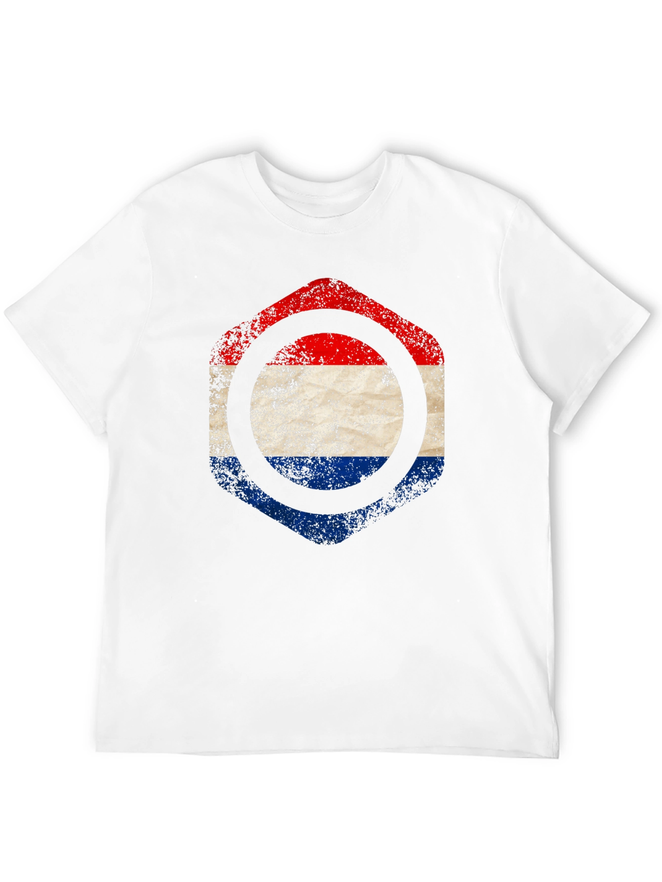 Netherlands Flag Hexagon T-Shirt